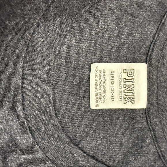 PINK Victoria's Secret Black and Gold Graphic Tank Top - Picture 3 of 5